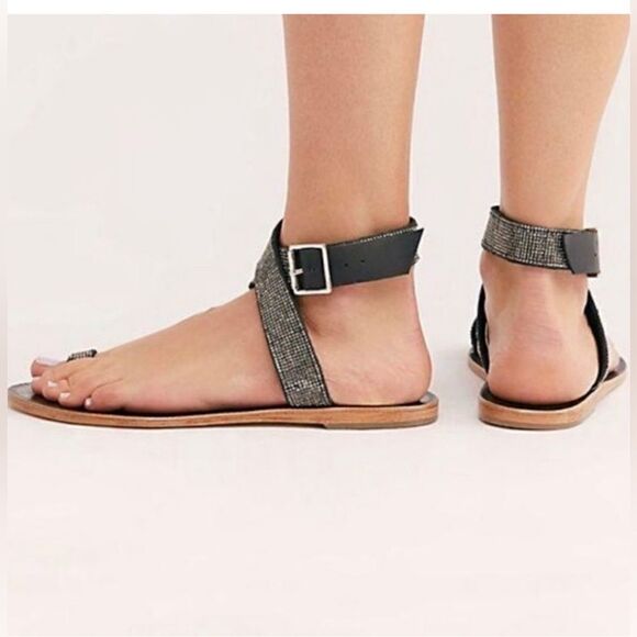 NWOT Free People Sunset Cruise Sandals size 37 - Picture 3 of 6